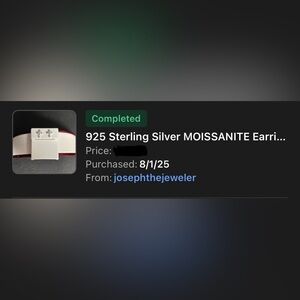 Moissanite Cross Earrings